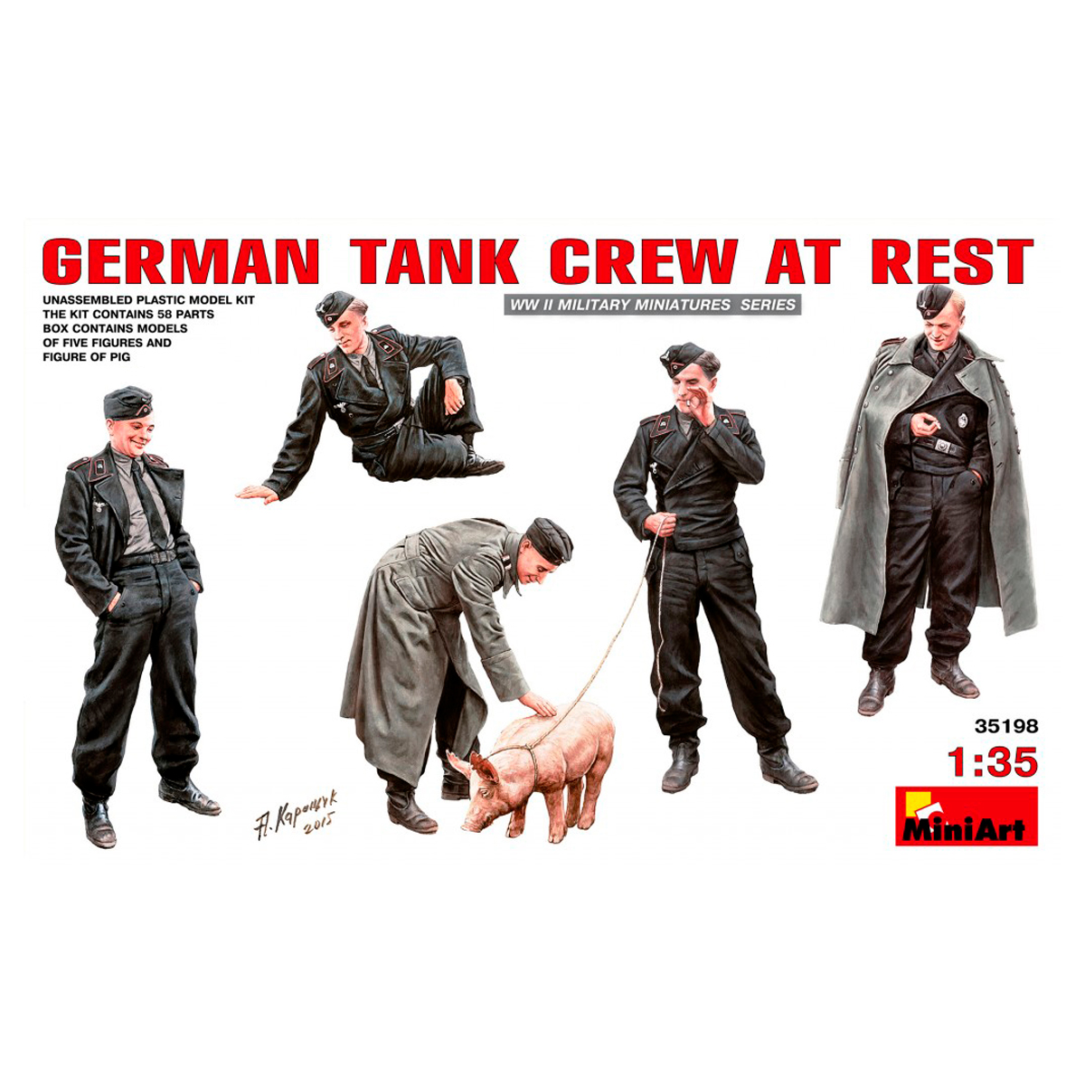 1/35 German Tank Crew at Rest