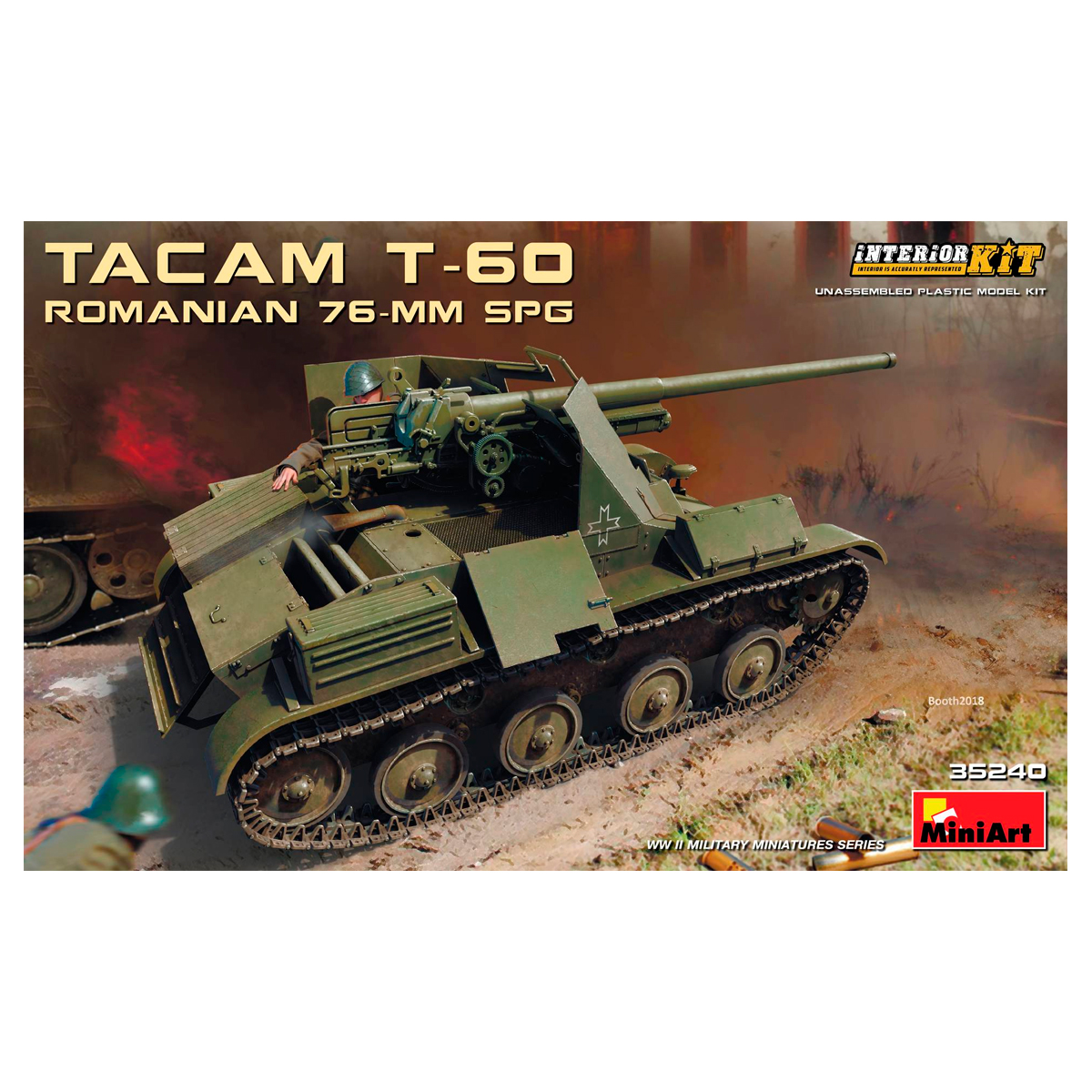 1/35 Romanian 76-mm SPG Tacam T-60 Interior Kit