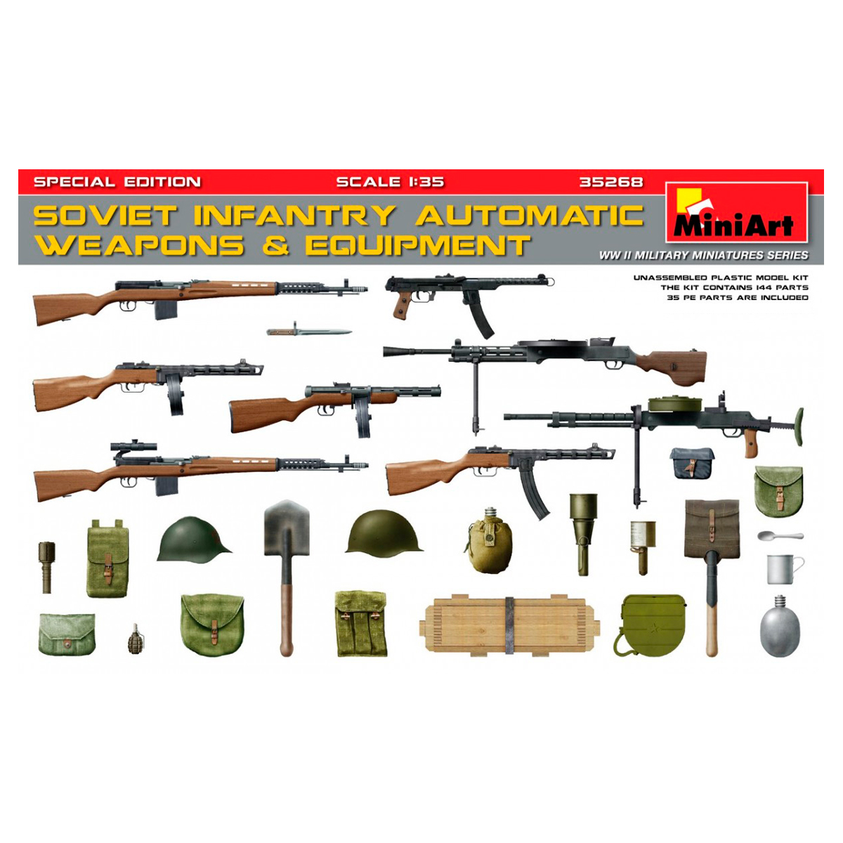 1/35 SOVIET INFANTRY AUTOMATIC WEAPONS & EQUIPMENT. SPECIAL EDITION