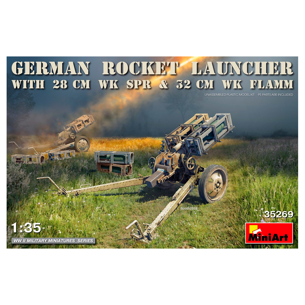 1/35 GERMAN ROCKET LAUNCHER with 28cm WK Spr & 32cm WK Flamm