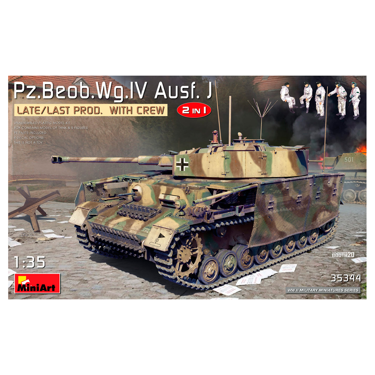 1/35 Pz.Beob.Wg.IV Ausf. J LATE/LAST PROD. 2 IN 1 W/CREW