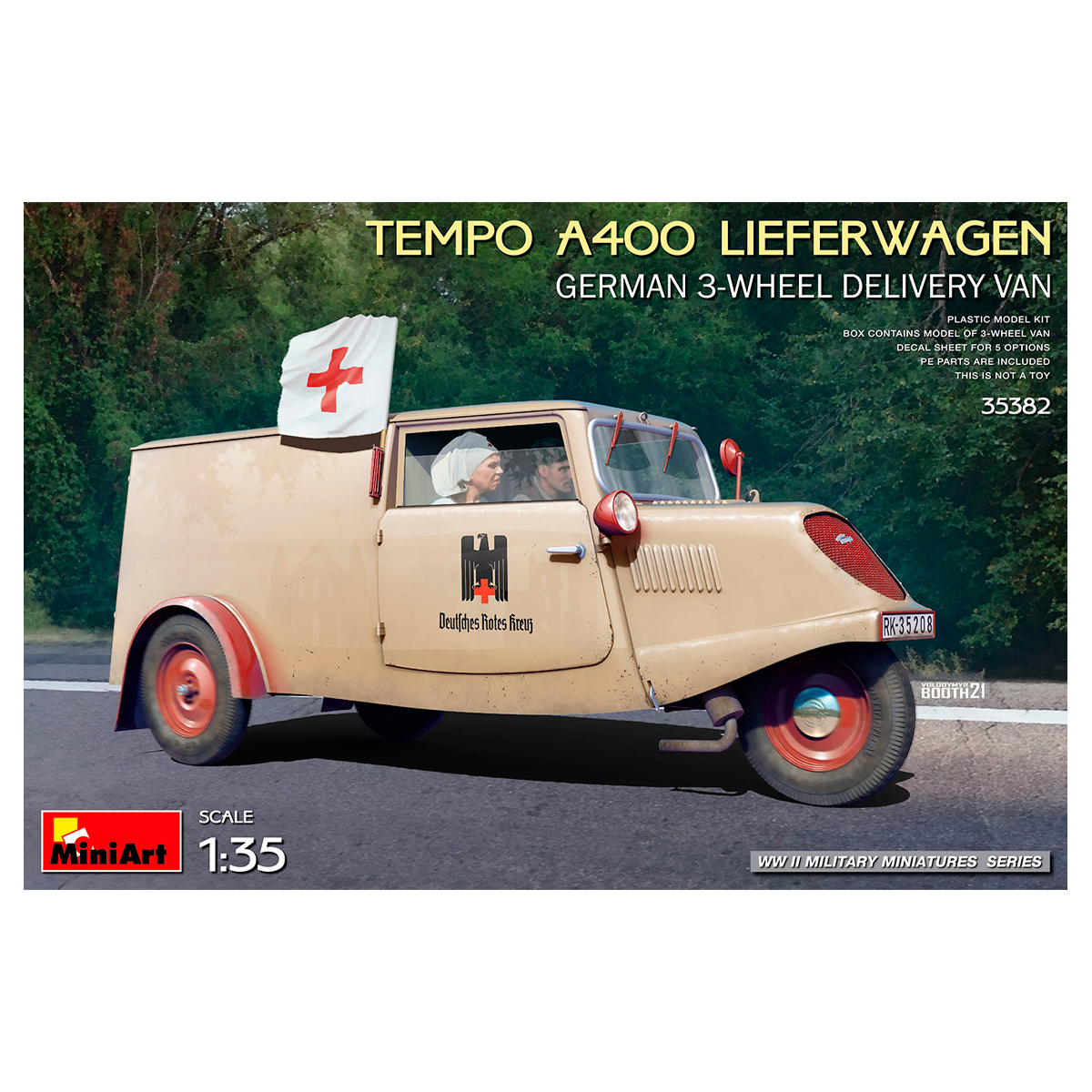 1/35 TEMPO A400 LIEFERWAGEN. GERMAN 3-WHEEL DELIVERY VAN