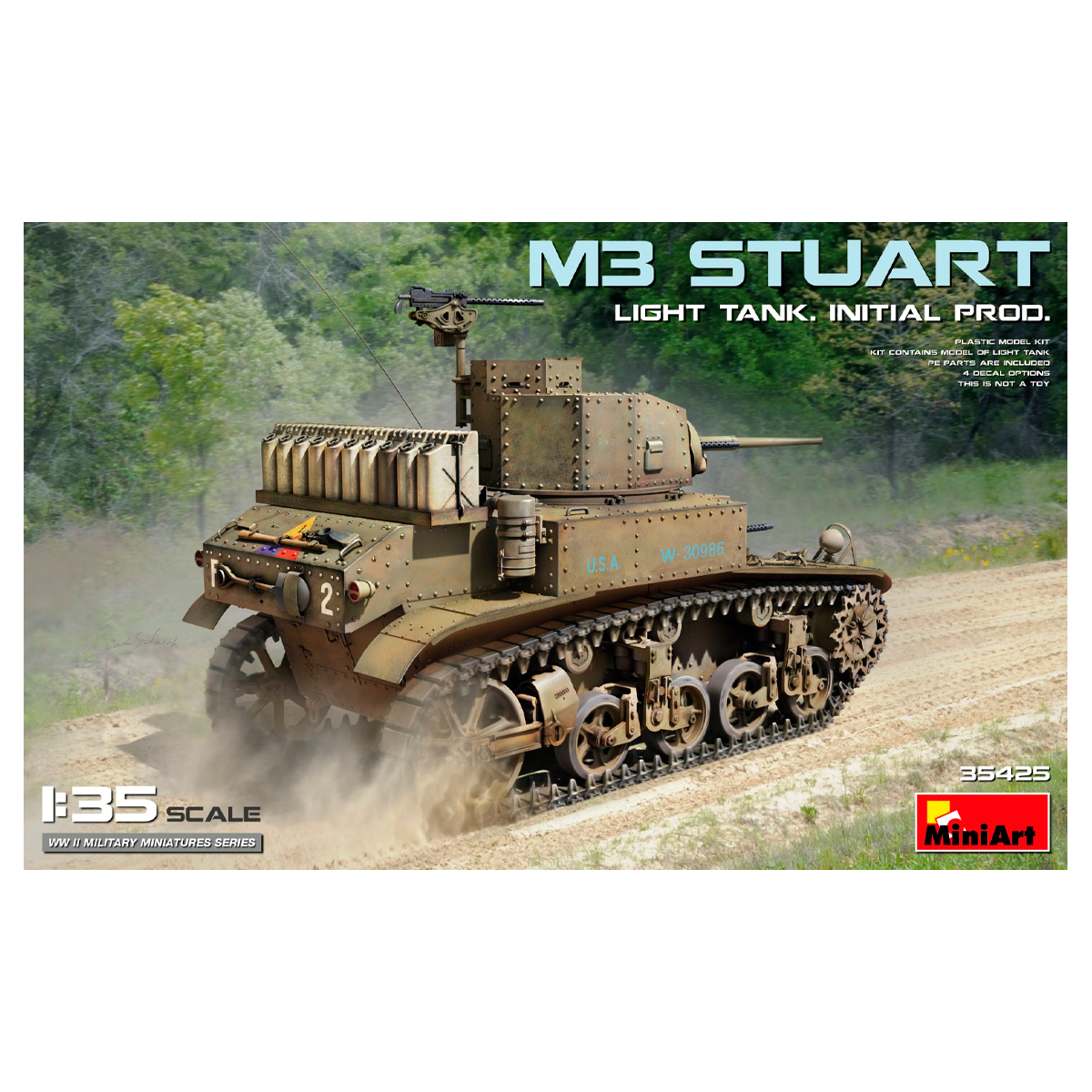 1/35 M3 Stuart Light Tank. Initial Prod.