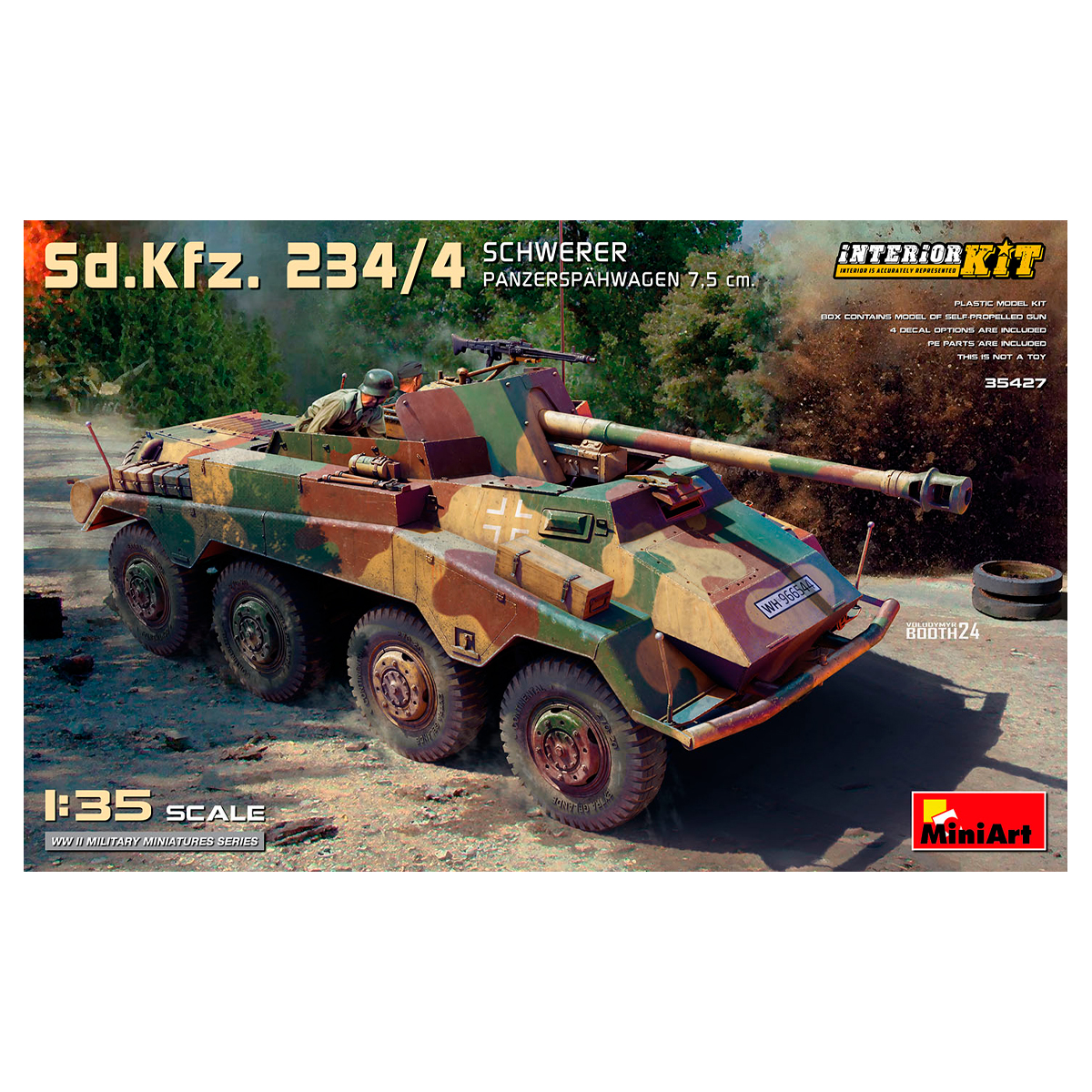 1/35 Sd.Kfz. 234/4 Schwerer Panzerspahwagen 7,5 cm. Interior Kit