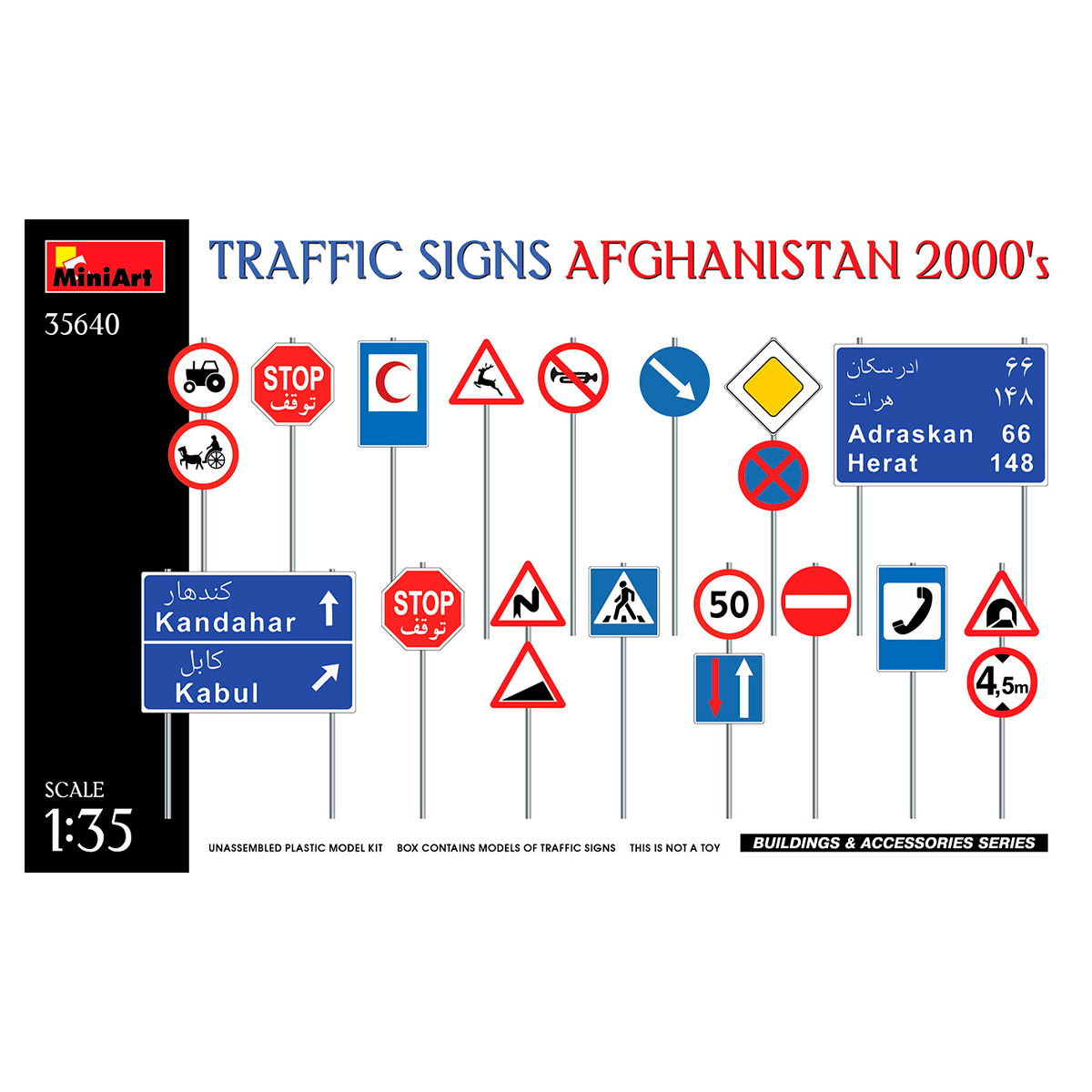 1/35 Traffic Signs. Afghanistan 2000’s