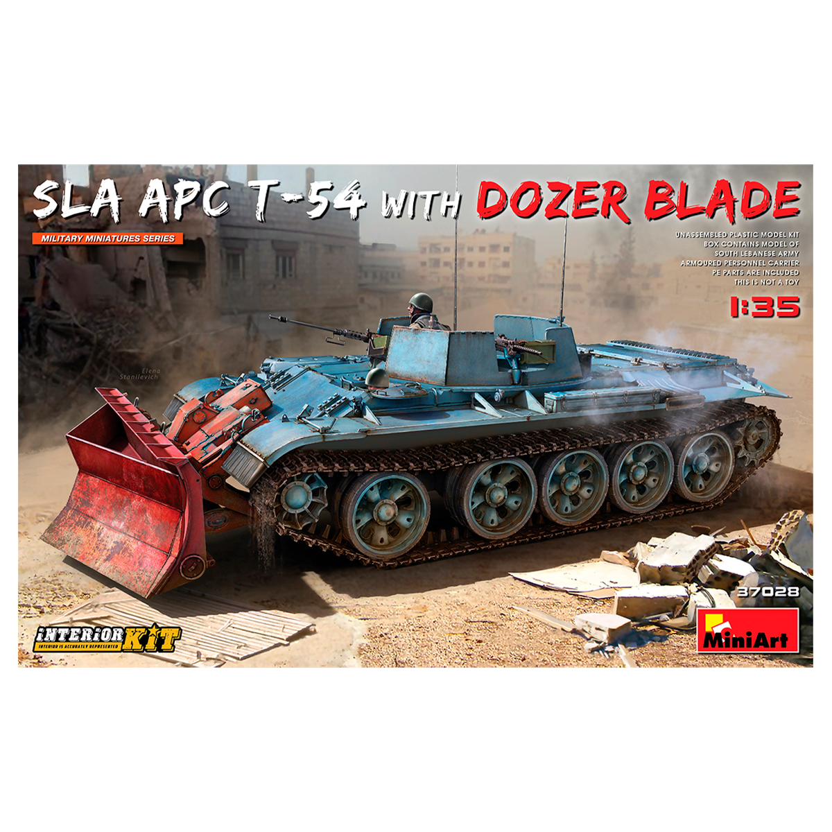 1/35 SLA APC T-54 w/Dozer Blade. Interior Kit