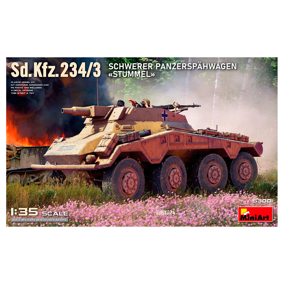 1/35 Sd.Kfz.234/3 Schwerer Panzerspähwagen «Stummel»