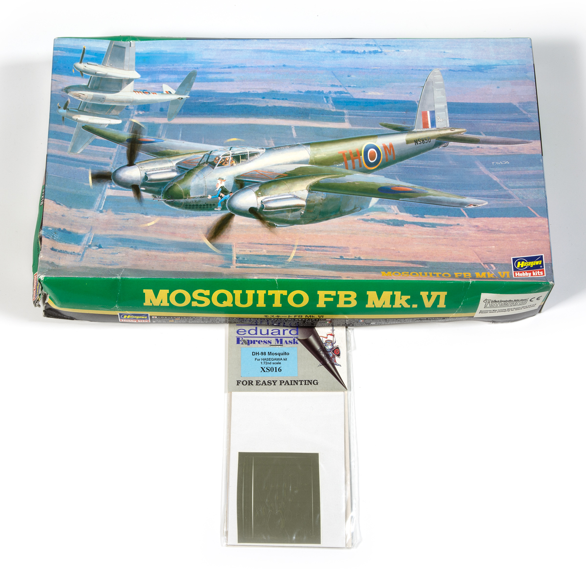 PACK VINTAGE HASEGAWA Mosquito FB Mk.VI 1/72 with Eduard Masking set