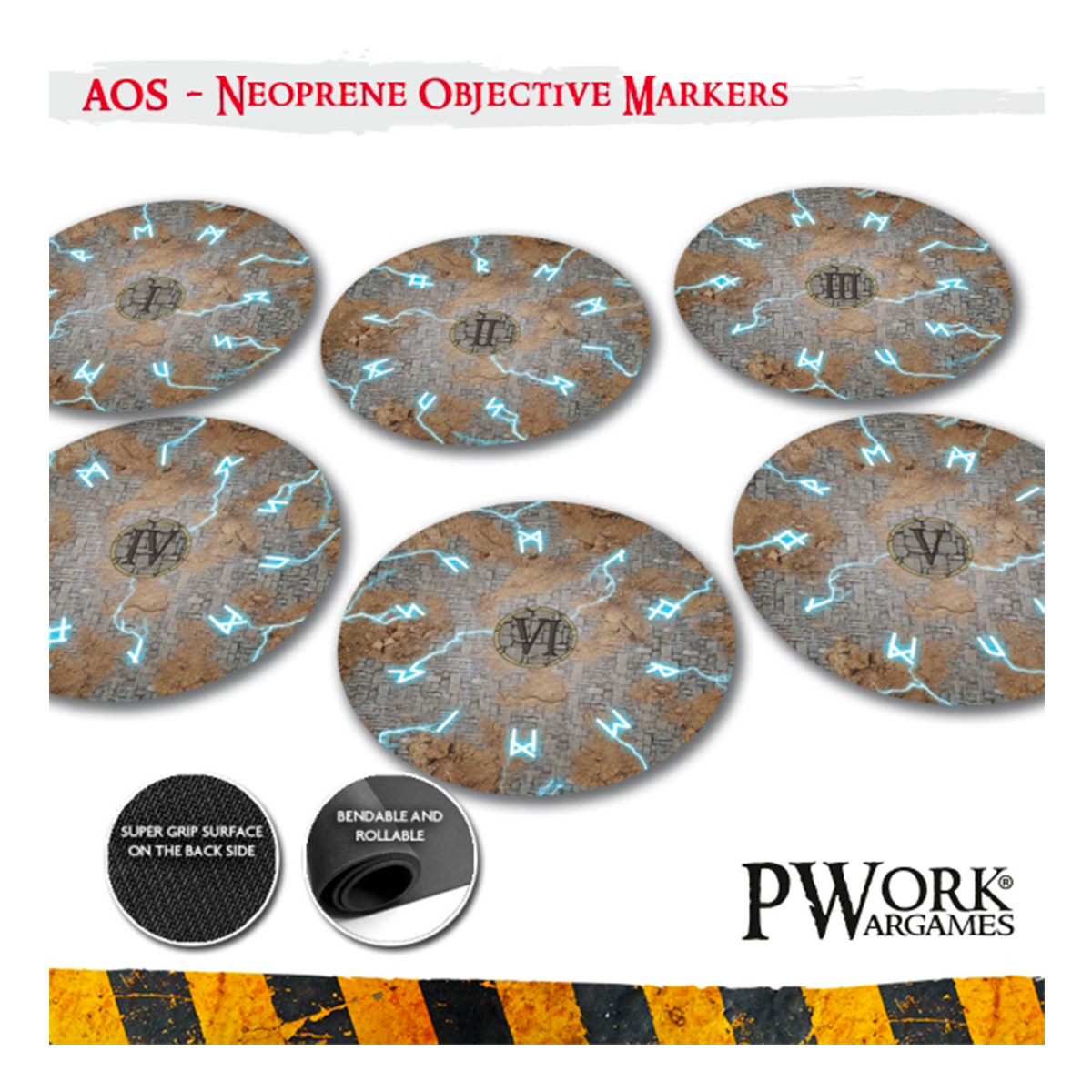 Neoprene Objectives Age of Sigmar Thunder Strike