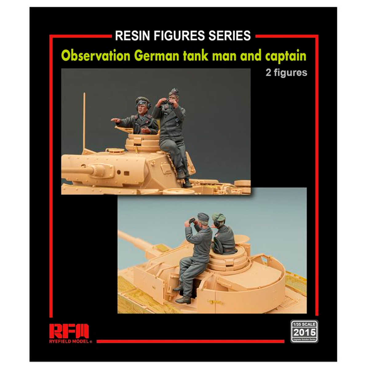 Observation German tank man and captain 1/35