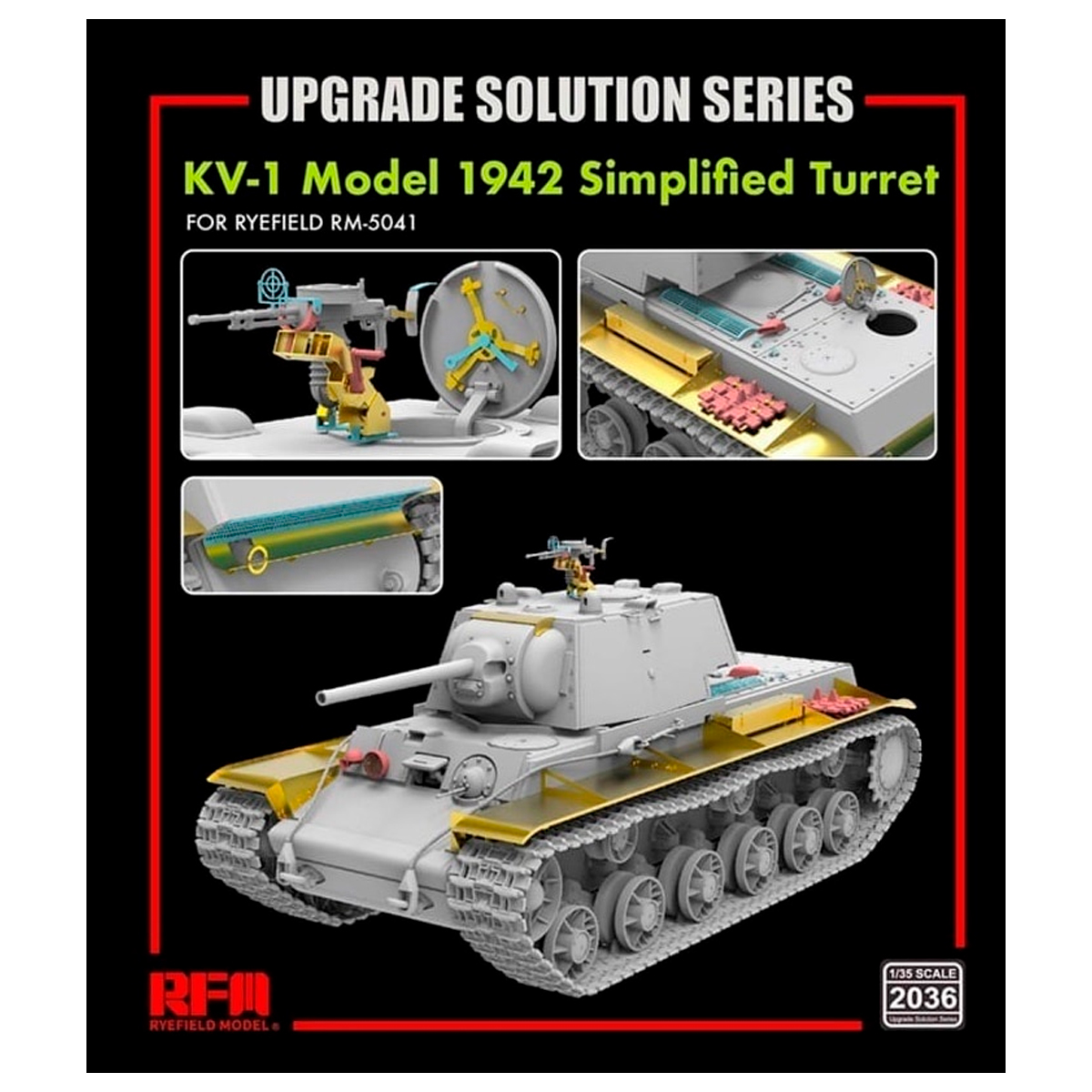 The Upgrade Solution Series for KV-1 Model 1942 Simplified Turret 1/35