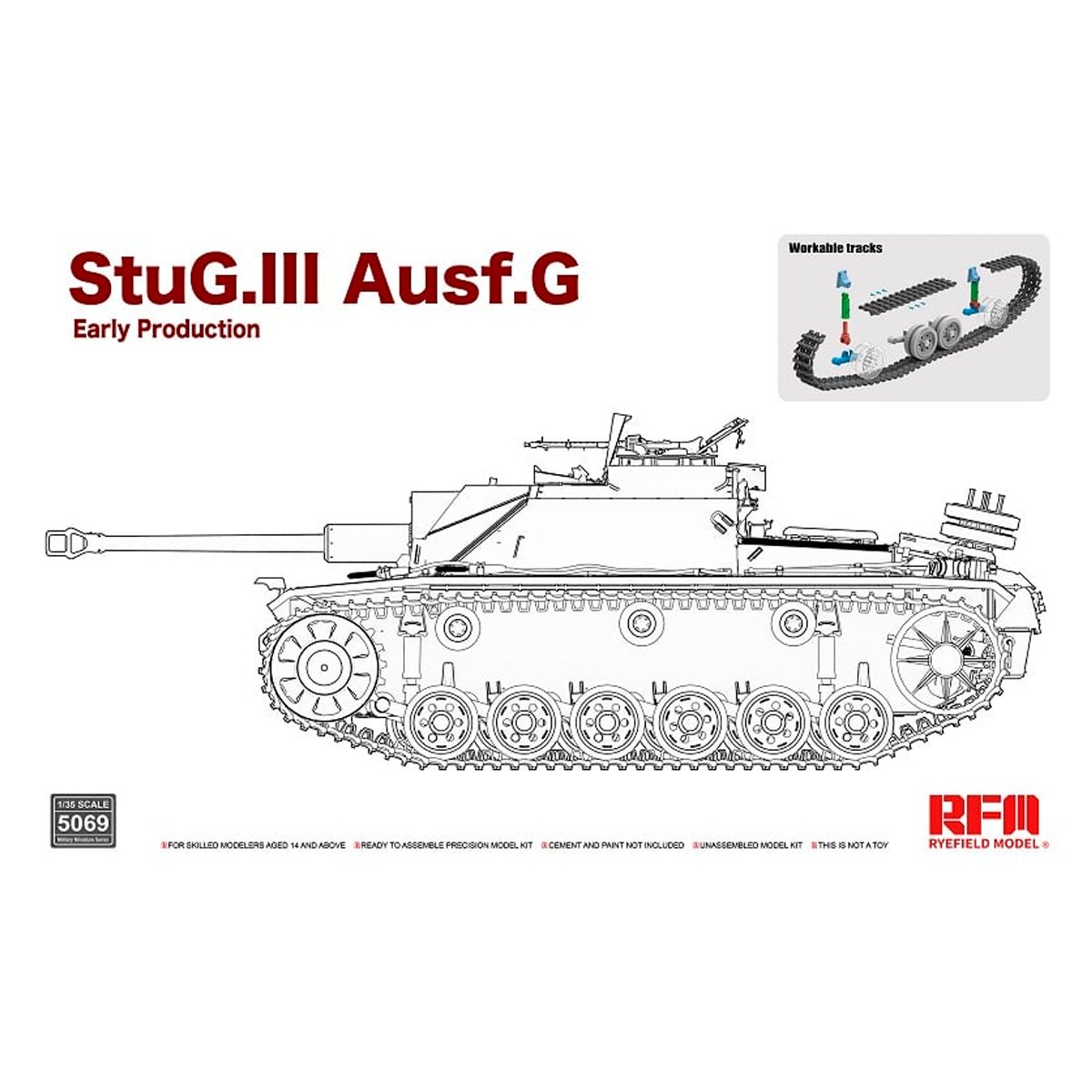 1/35 StuG III Ausf. G early w/ Workable tracks