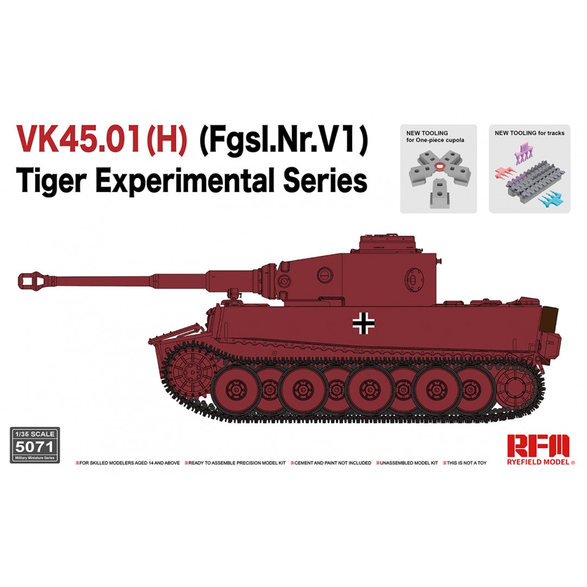 VK45.01(H) (Fgsl.Nr.V1) Tiger Experimental Series 1/35