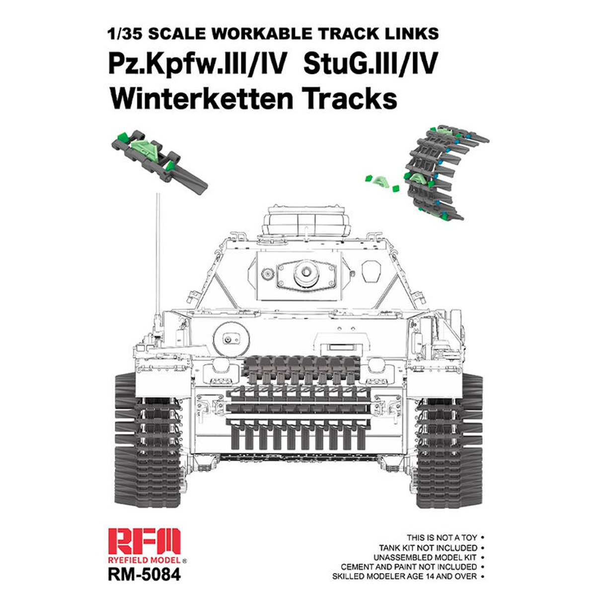 Pz. Kpfw. III/IV StuG. III/IV Winterketten Tracks 1/35