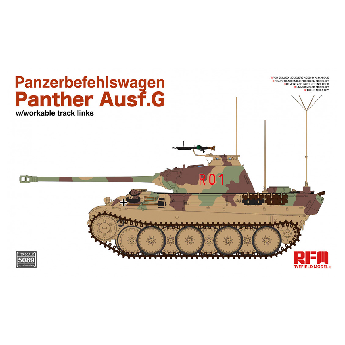 Panzerbefehlswagen Panther Ausf.G 1/35