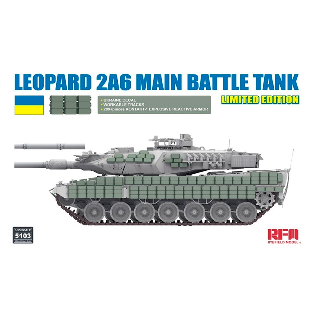 Leopard 2A6 Main Battle Tank Limited Ed. 1/35