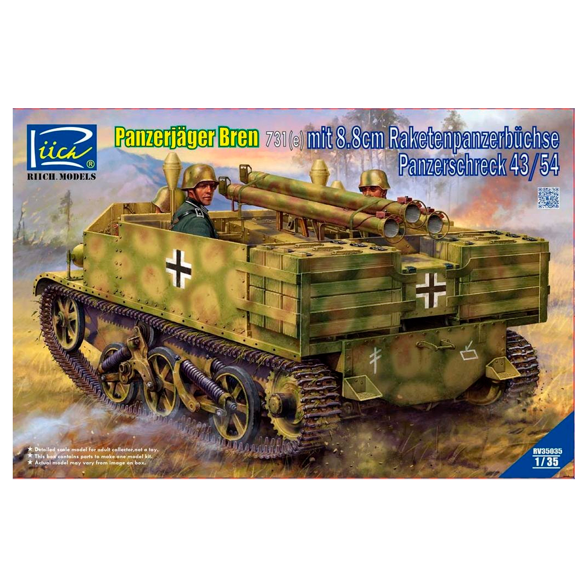 Panzerjäger Bren 731(e) 1/35 mit 8.8cm Raketenpanzerbüchse Panzerschreck 43/54