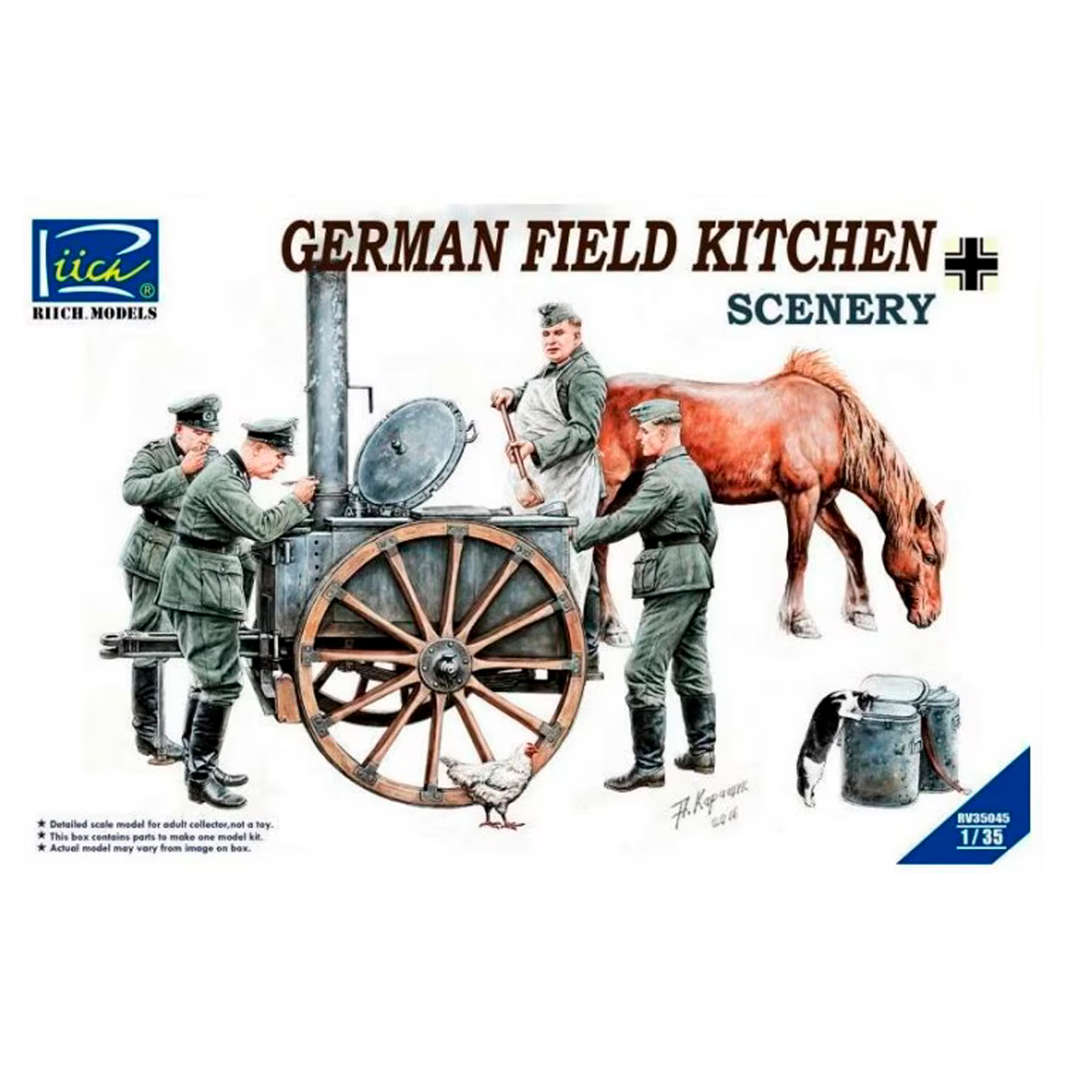 German Field Kitchen Scenery 1/35