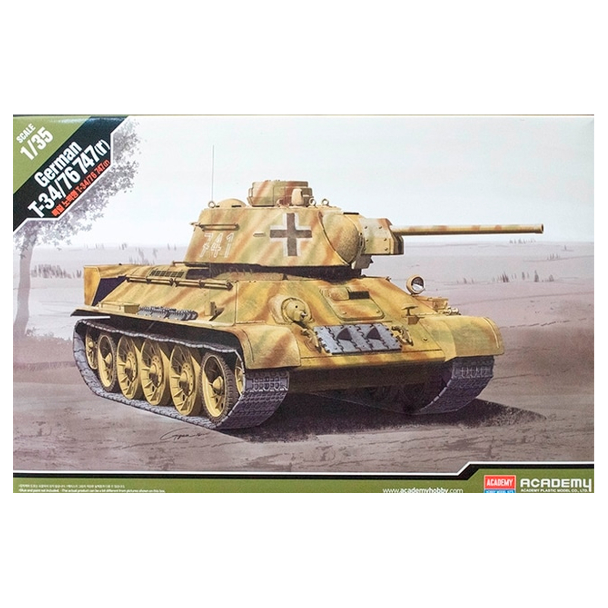 ACADEMY 1/35 German T-34/76 747(r)