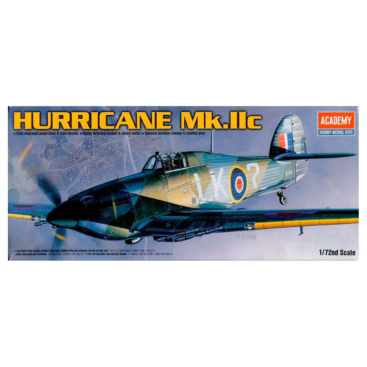 ACADEMY 1/72 Hurricane Mk.IIc