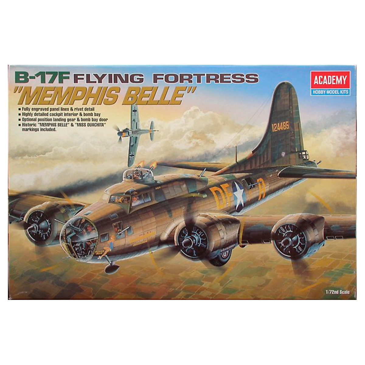 ACADEMY 1/72 B-17F Flying Fortress “Memphis Belle”