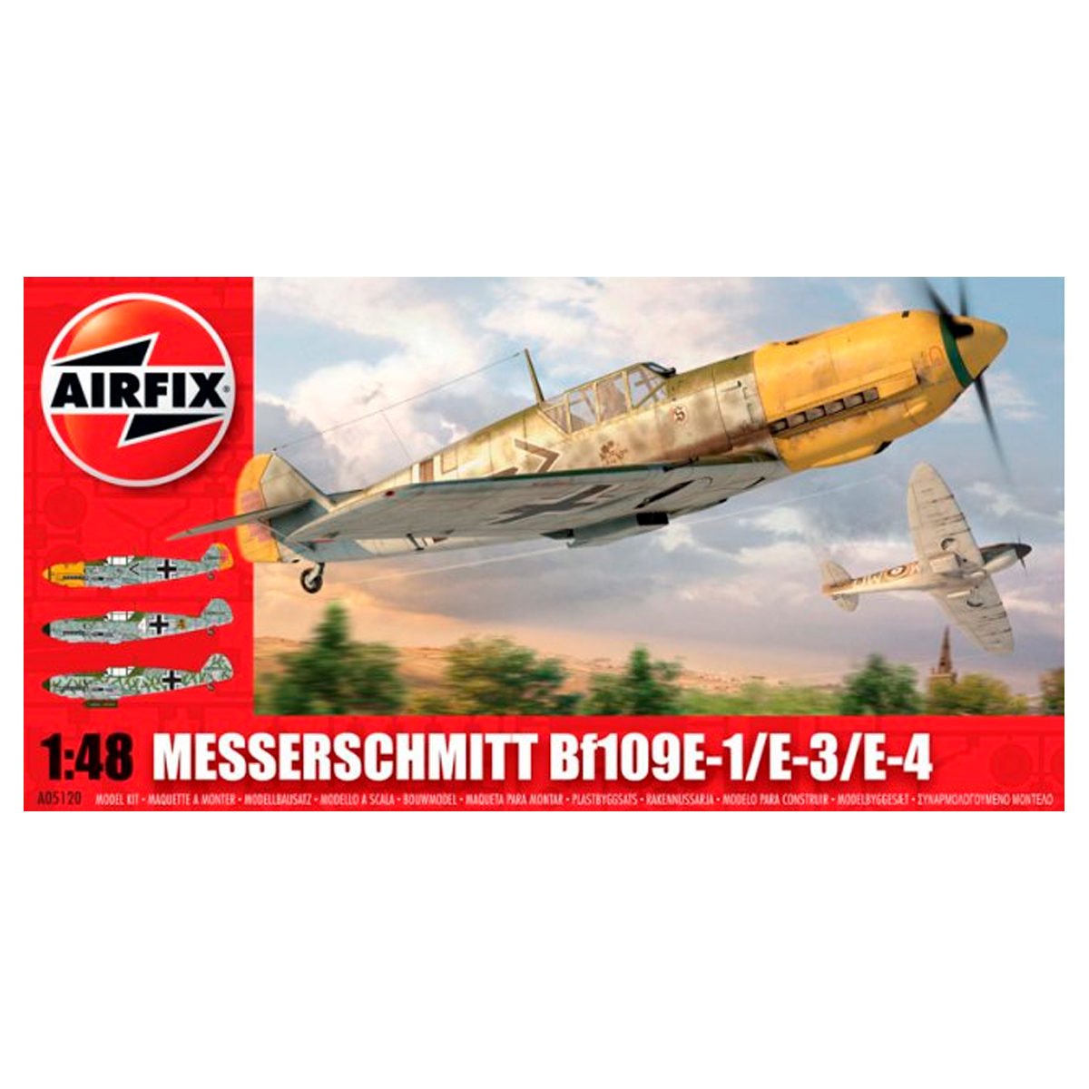 AIRFIX 1/48 Messerschmitt Bf109E-1/E-3/E-4