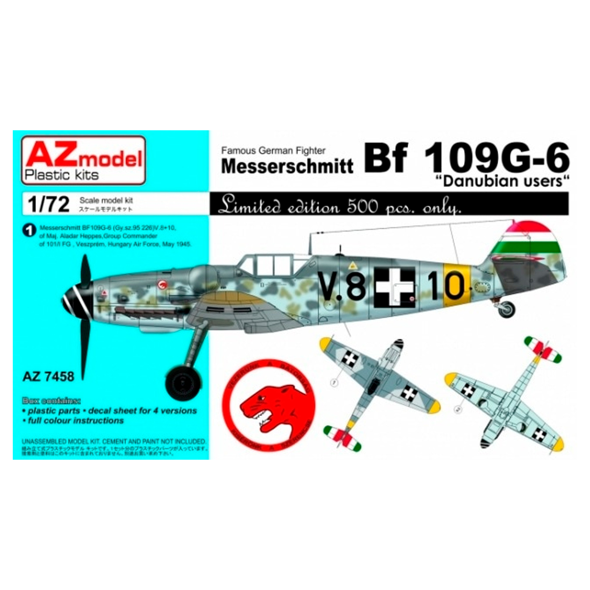 AZ MODEL 1/72 Messerschmitt Bf 109G-6 “Danubian users” (Limited Edition)