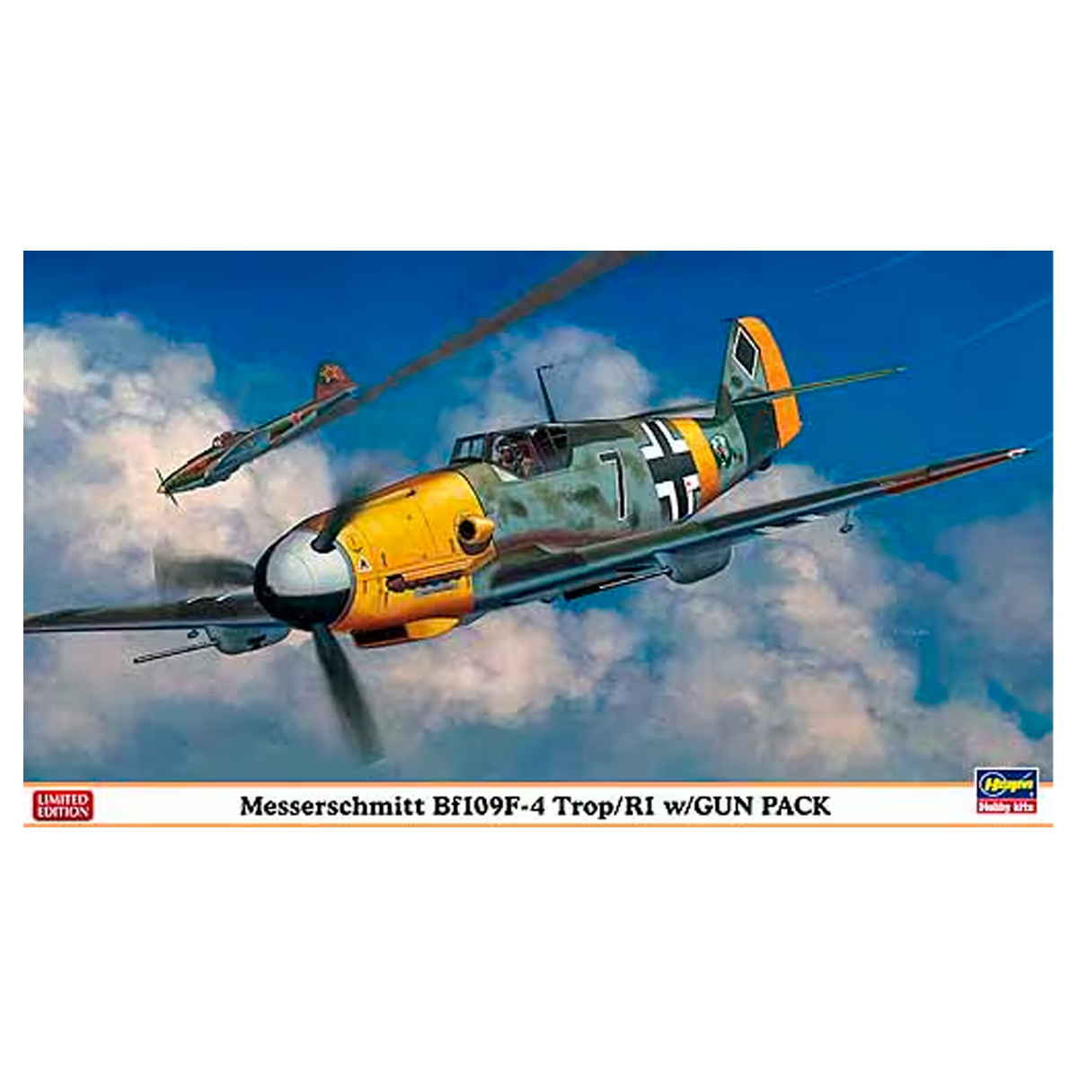 HASEGAWA 1/48 Messerschmitt Bf109F-4 Trop/R1 w/Gun Pack