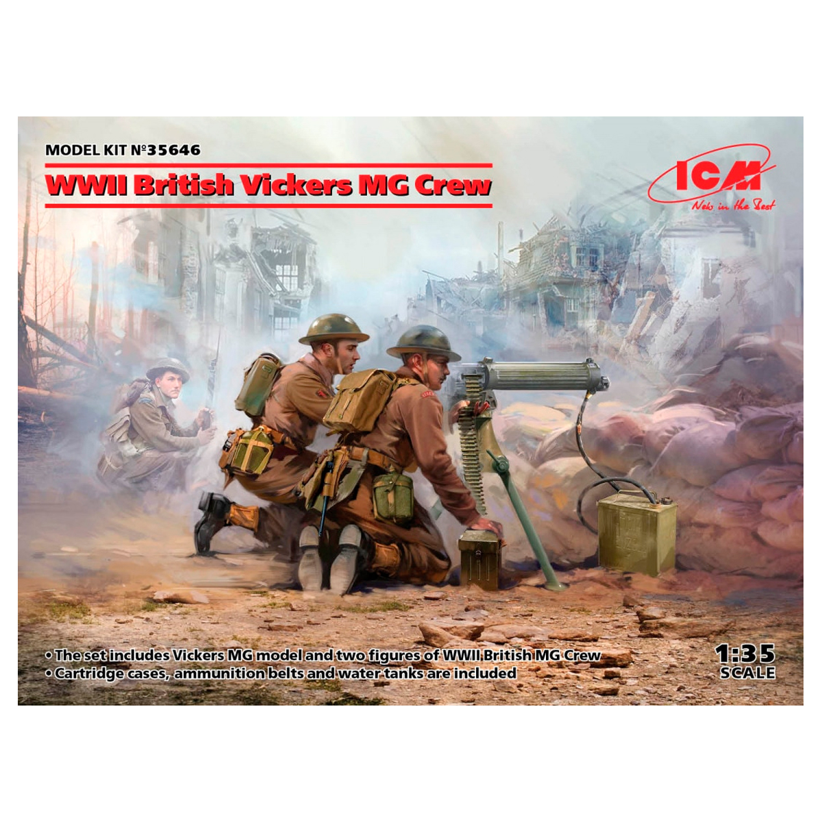 ICM 1/35 WWII British Vickers MG Crew