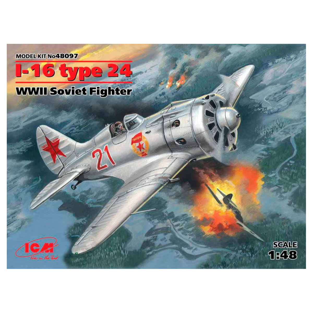 ICM 1/48 I-16 Type 24 WWII Soviet Fighter