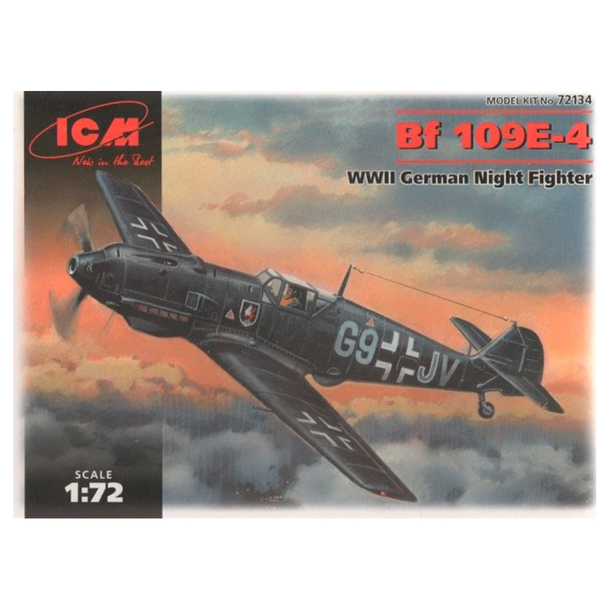 ICM 1/72 Bf 109E-4 WWII German Night Fighter