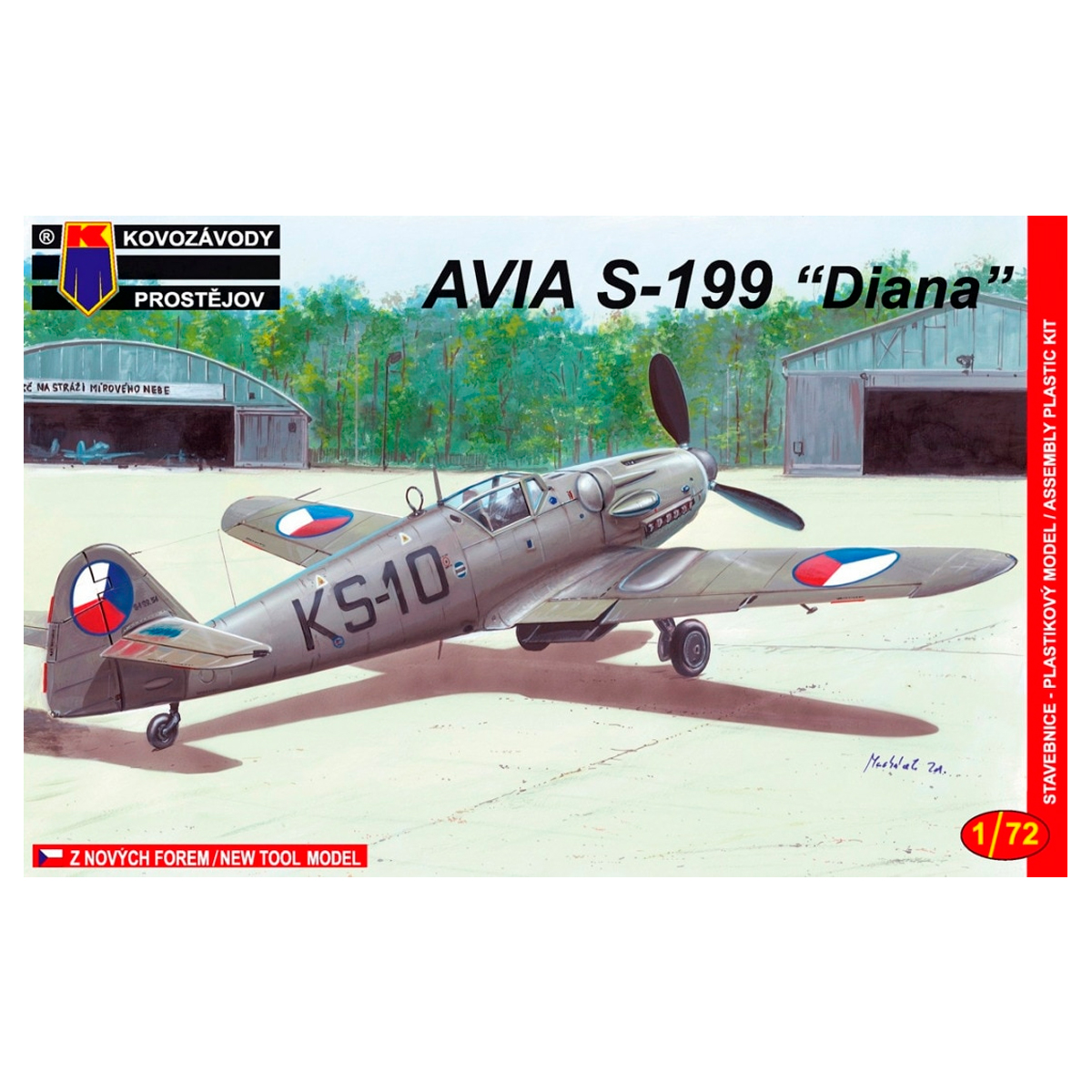 Kovozávody Prostějov 1/72 Avia S-199 “Diana” (Damaged box)