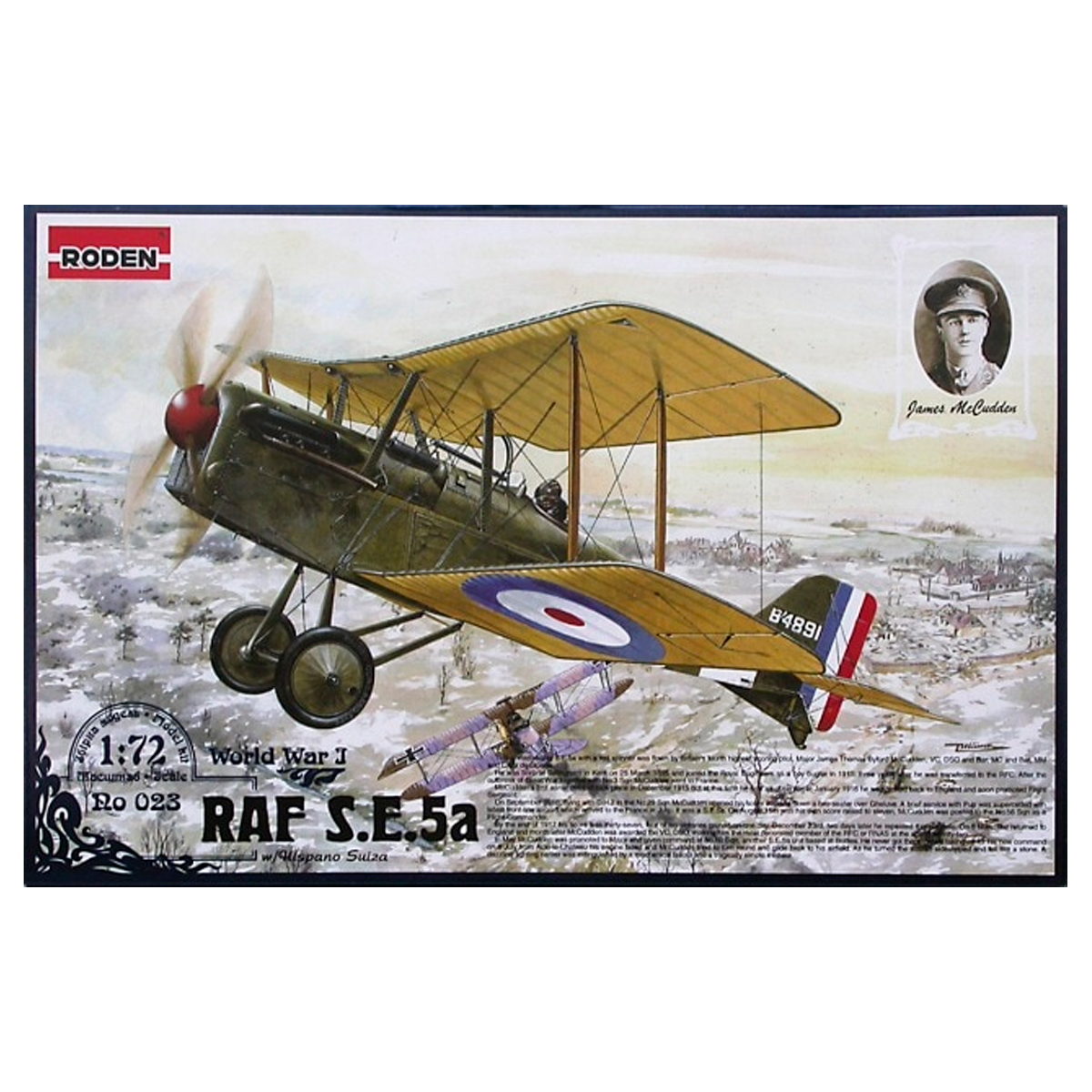 RODEN 1/72 RAF S.E.5a w/Hispano Suiza