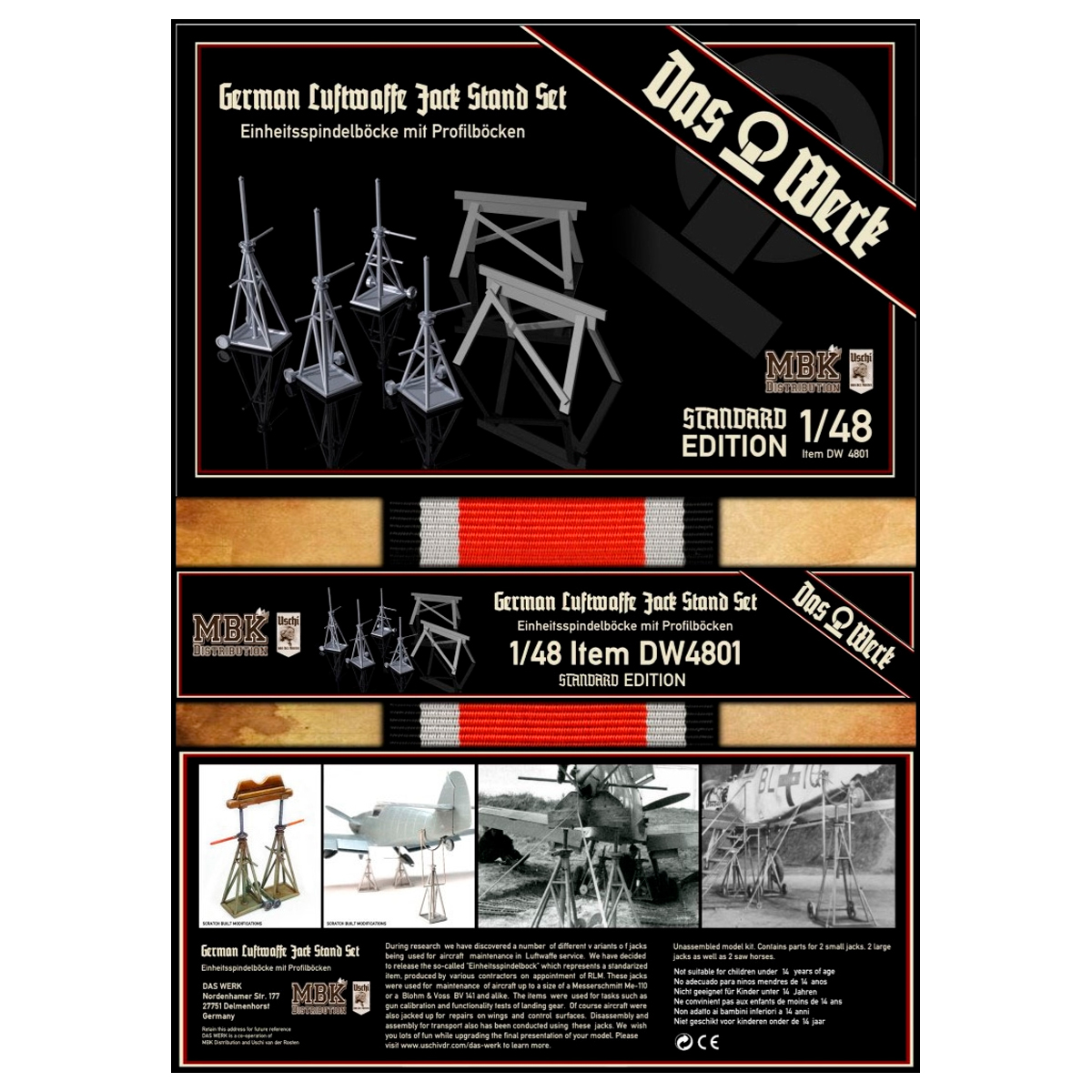 German Luftwaffe Jack Stand Set “Standard Edition” 1/48