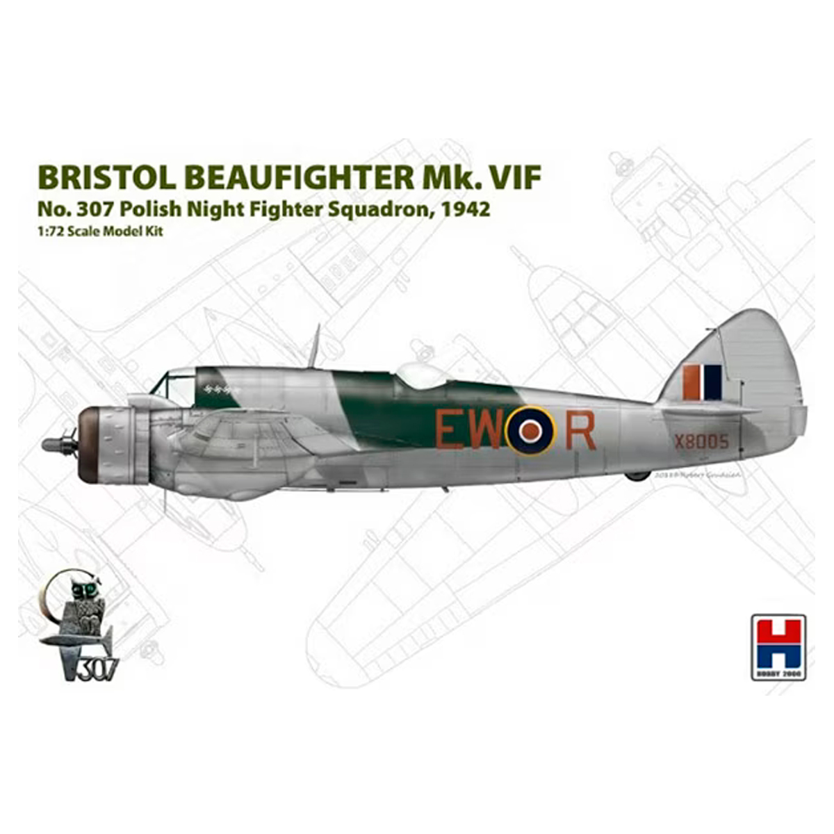 Bristol Beaufighter Mk. VIF 1/72 No. 307 Polish Night Fighter Squadron, 1942