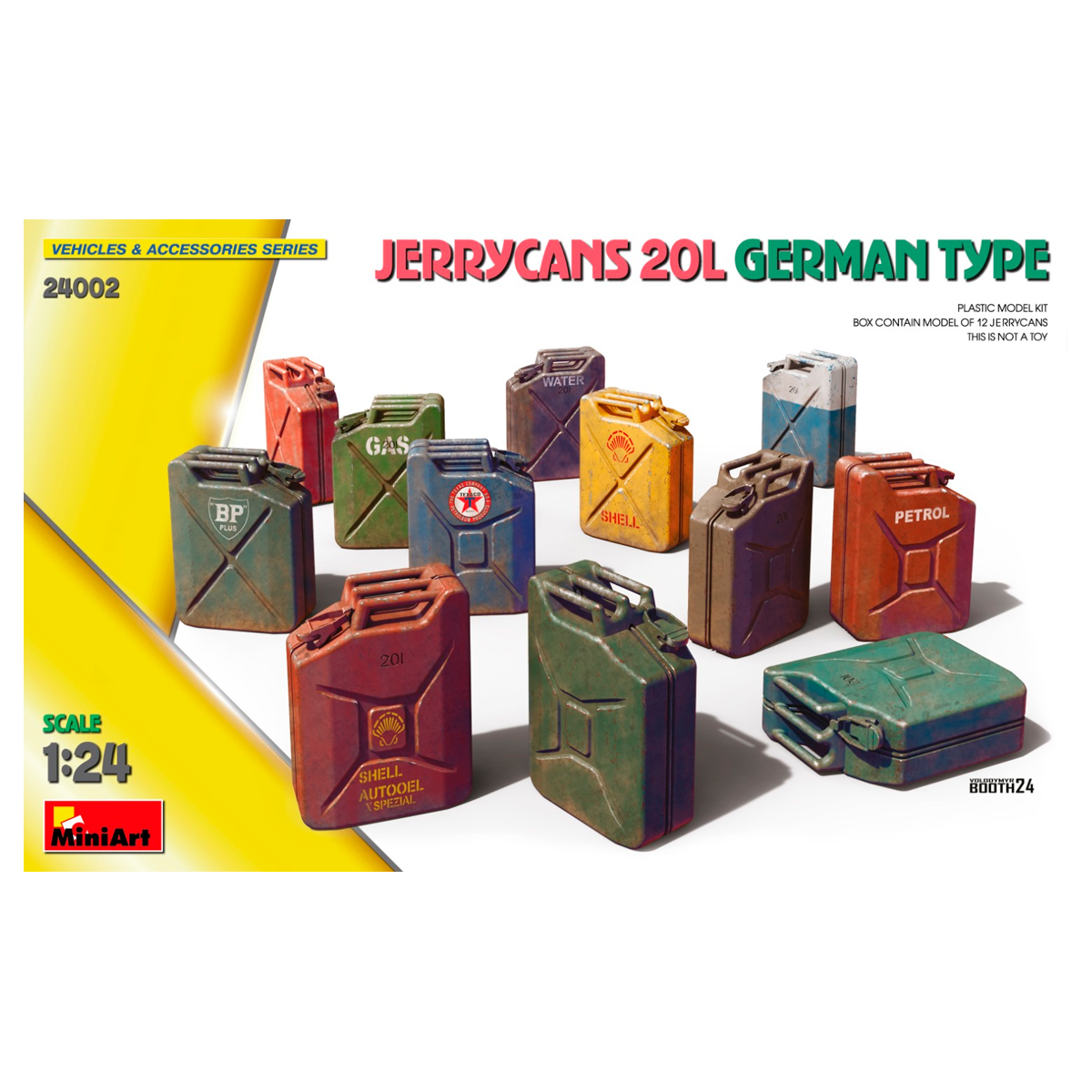 1/24 Jerrycans 20L German Type