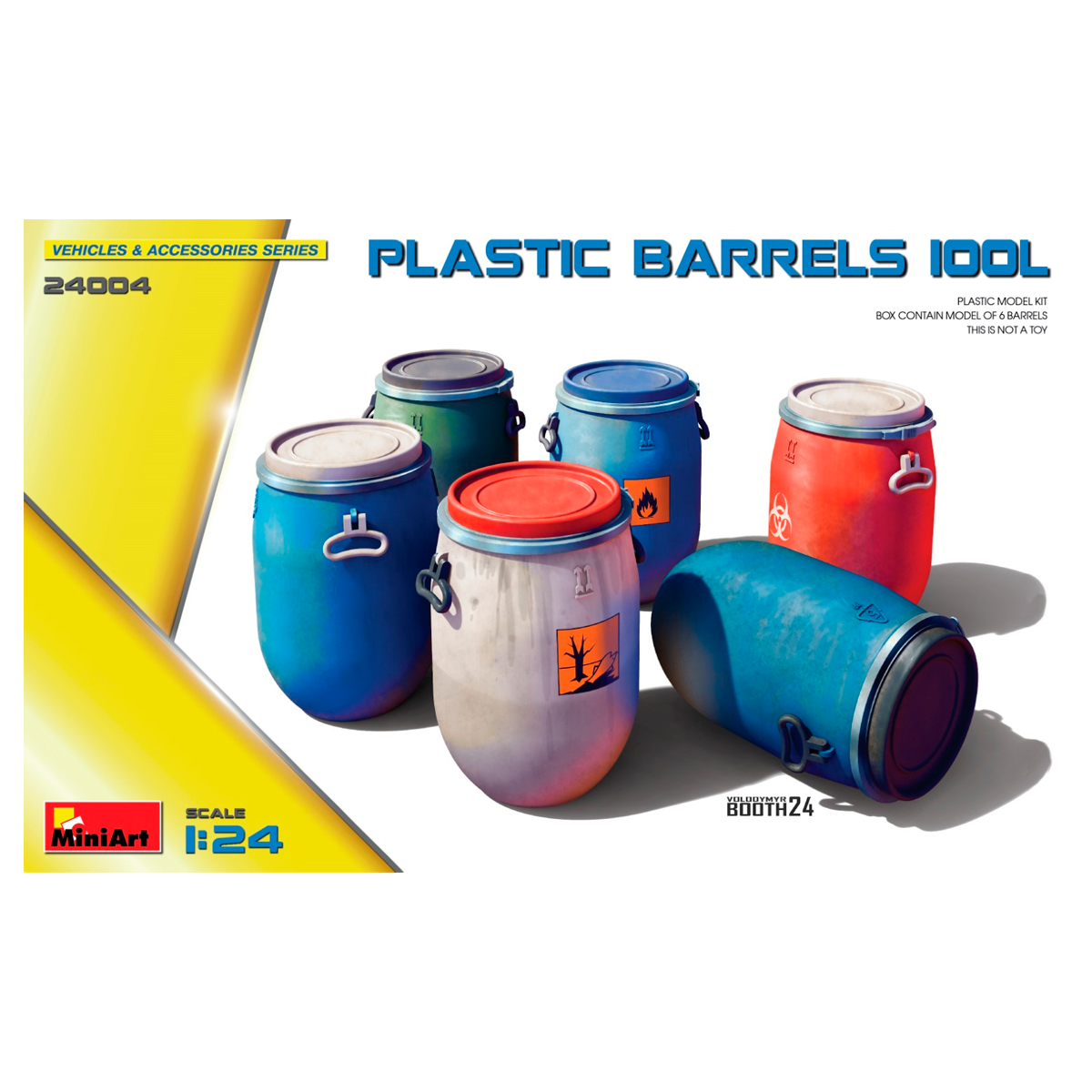 1/24 Plastic Barrels 100L