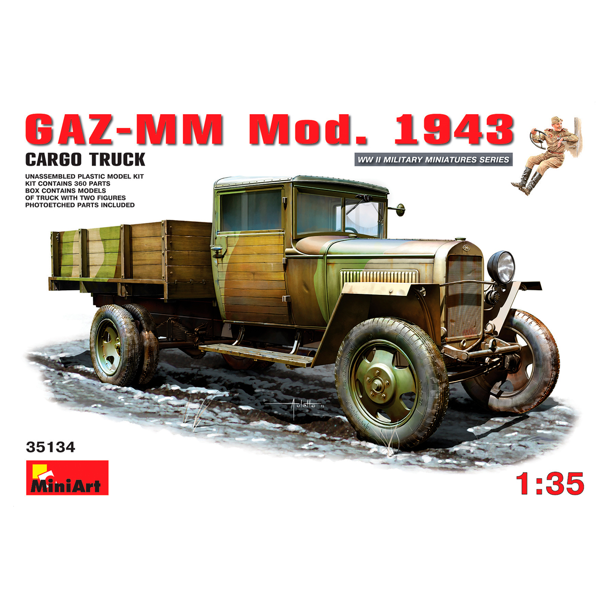 1/35 GAZ-MM. Mod. 1943. Cargo Truck