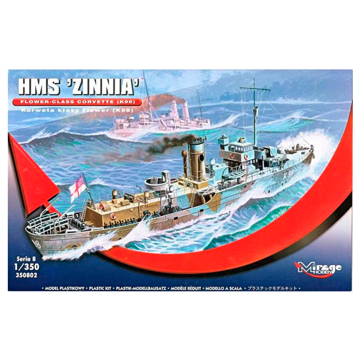 Flower Class Corvette HMS Zinnia K98 1/350