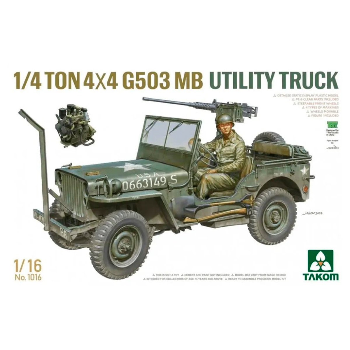 1/16 1/4-ton 4×4 G503 MB Utility Truck