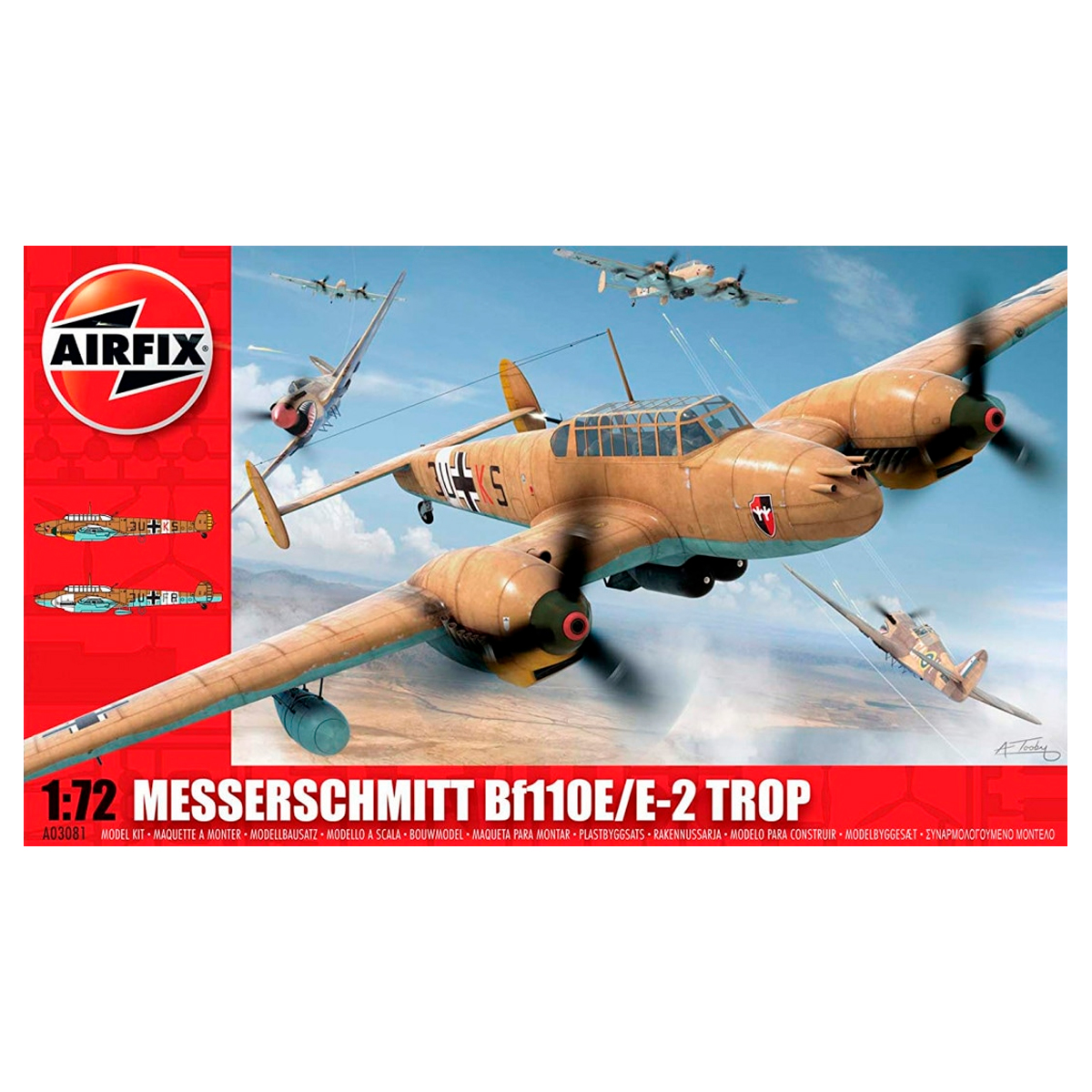 Airfix 1/72 Messerschmitt Bf 110E/E-2 Trop