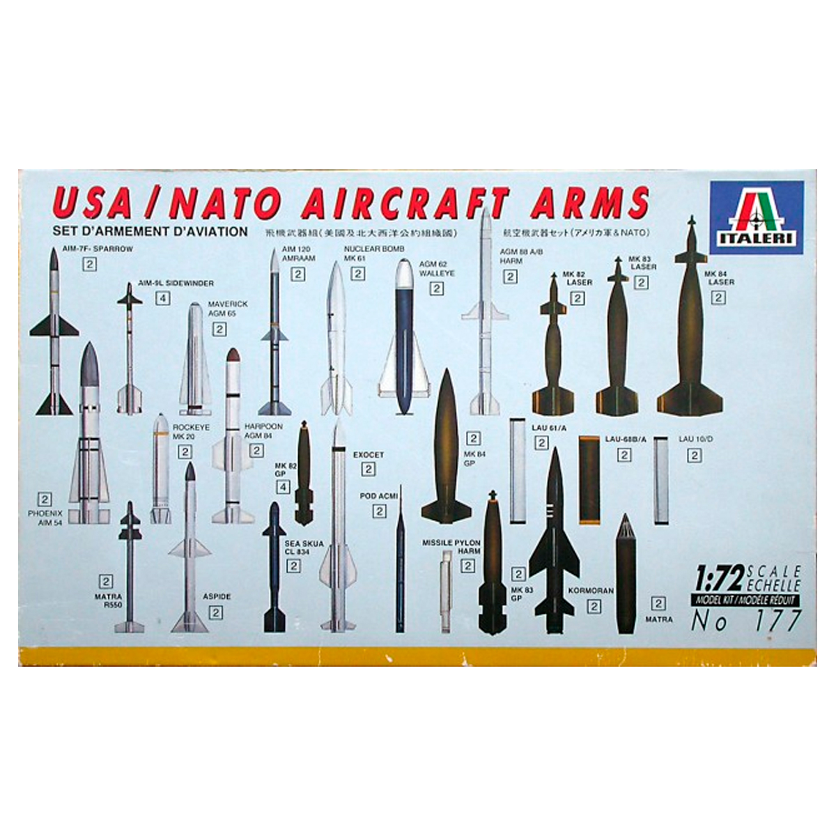 Italeri 1/72 USA/NATO Aircraft Arms