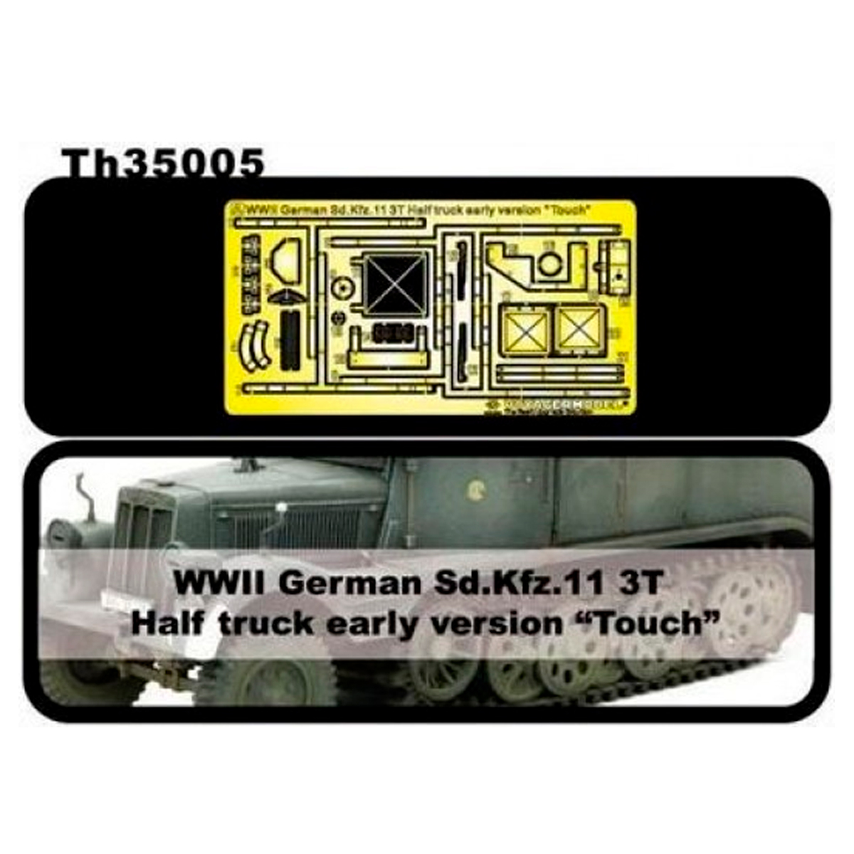 Sd. Kfz.11 3T Half Track Early Etching 1/35