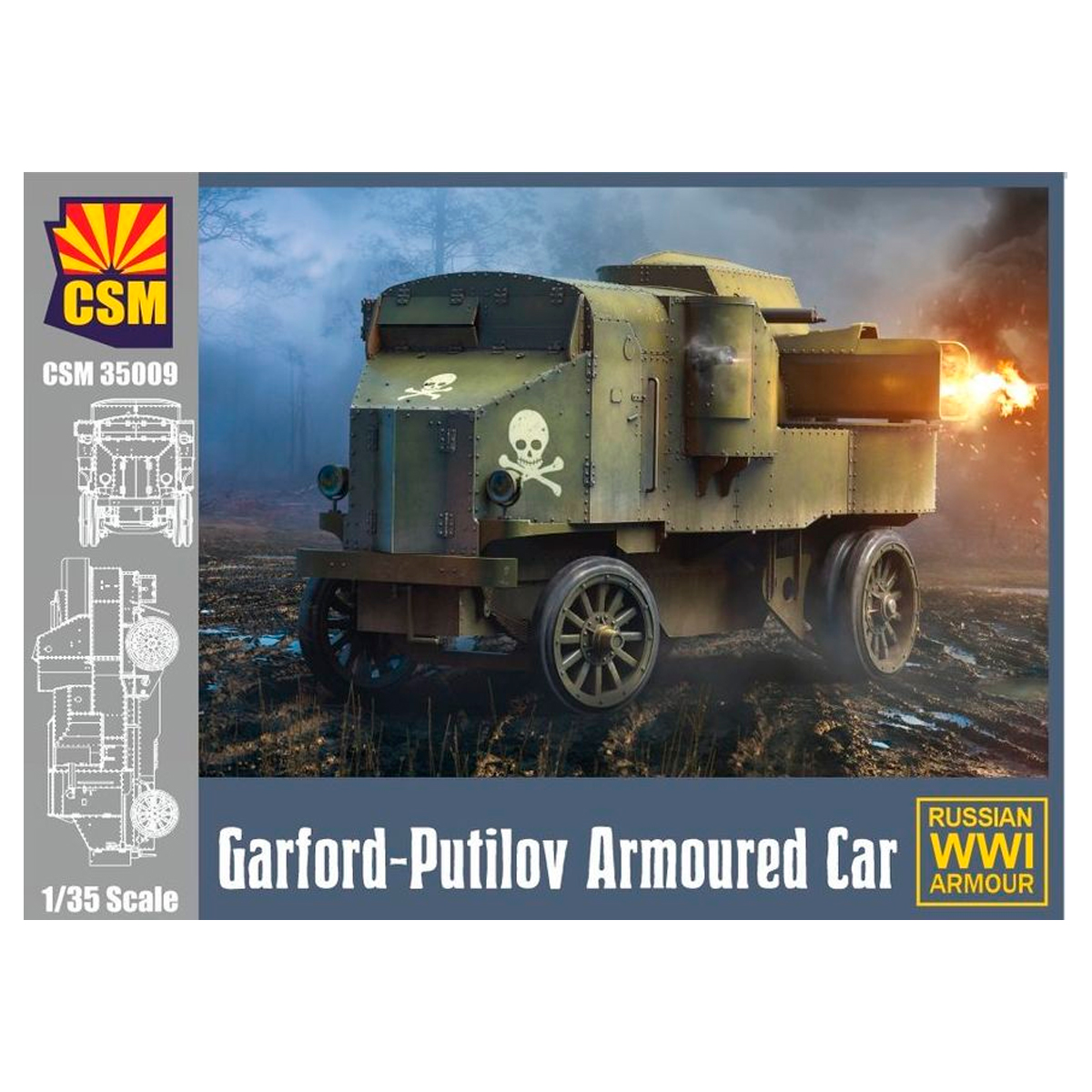 Garford-Putilov Armoured Car 1/35