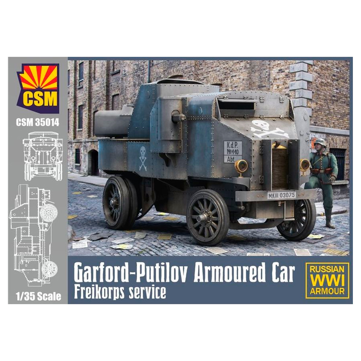 Garford-Putilov Armoured Car, Freikorps Service 1/35