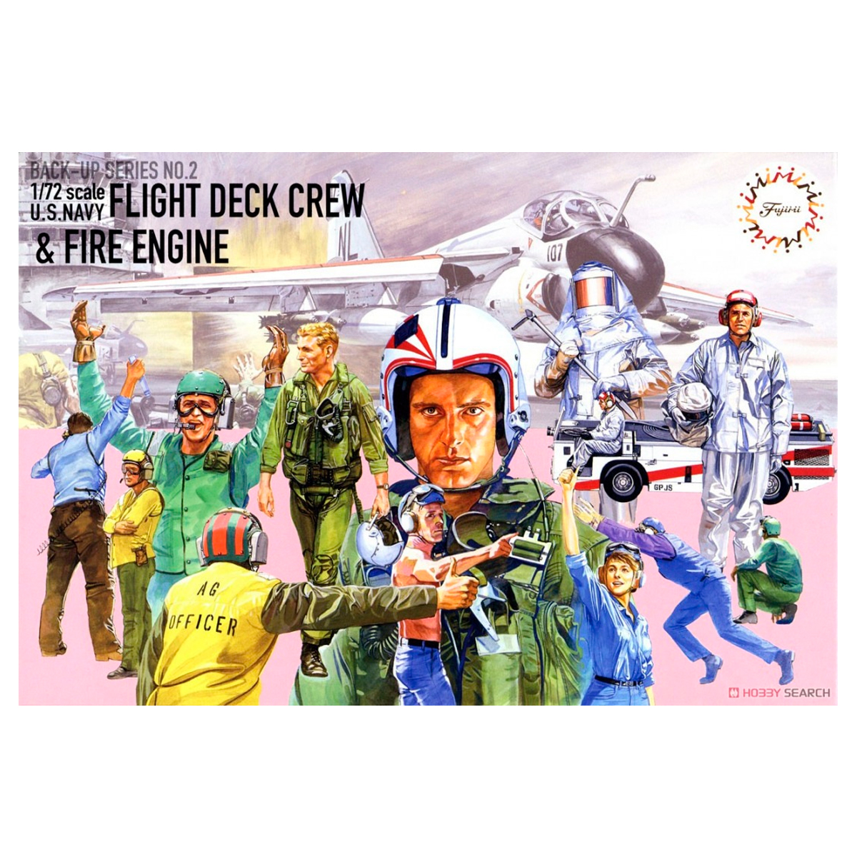 1/72 US Navy Flight Deck Crew & Fire Engine