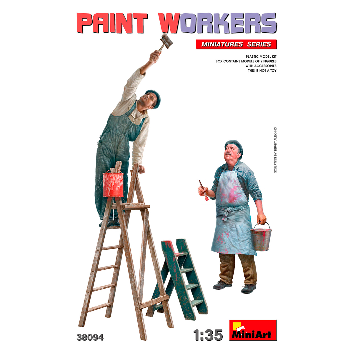 1/35 Paint Workers with Accessories