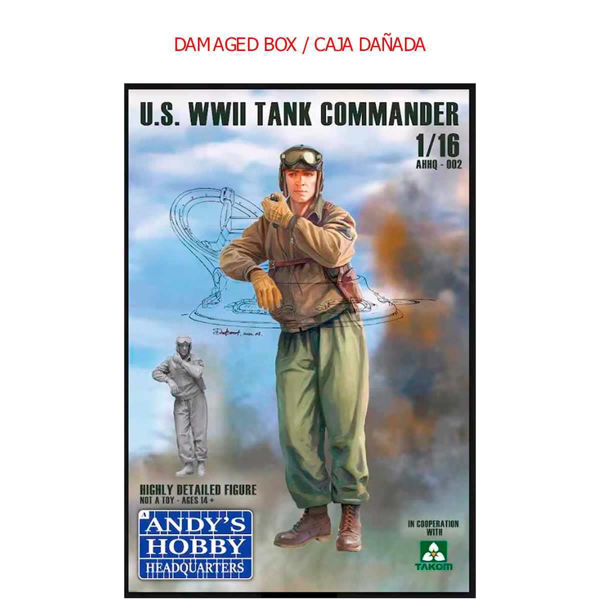 U.S. WWII Tank Commander 1/16 (DAMAGED BOX / CAJA DAÑADA)