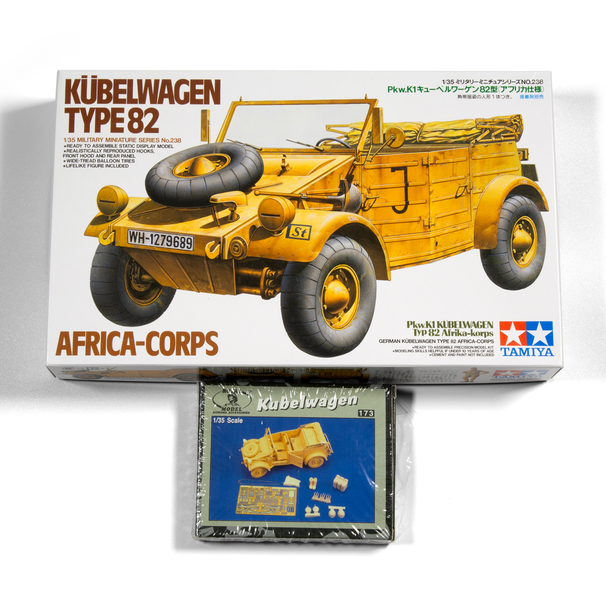 PACK 1/35 German Kubelwagen Type 82 Africa-corps and Royal Model 173 Kübelwagen (Tamiya / Dragon) detail set