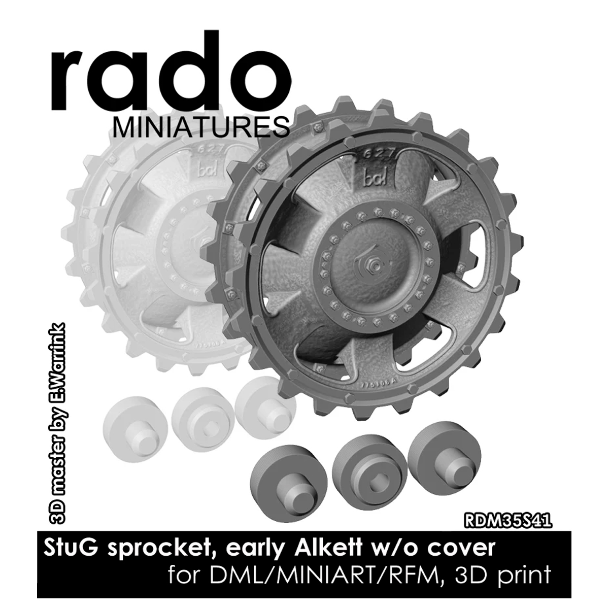 StuG sprocket, type 1, Alkett w/o cover 1/35